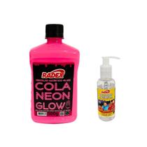 Kit de Slime com Ativador e Cola Glow Rosa Neon Kit de Slime com Ativador e Cola Glow Rosa Neon