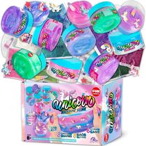Kit de Slime FUN KIDZ Unicórnio Arco-Íris com Glitter 1040 ml, 8 Unidades