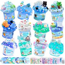 Kit de Slime LAWOHO 12 Unidades Azul DIY