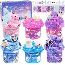 Kit de Slime LAWOHO 6 Unidades Butter, Cloud e Clear para Crianças
