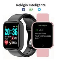 Kit De Smartwatch D20 Para Casal Com 2 Relógio Inteligente