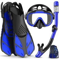 Kit de Snorkel Ubekezele 4 en 1 para Adultos con Bolsa de Viaje Kit de Snorkel Ubekezele 4 en 1 para Adultos con Bolsa de Viaje