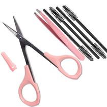Kit de sobrancelhas HiMo 4 Curved Craft Scissors em aço inoxidável Kit de sobrancelhas HiMo 4 Curved Craft Scissors em aço inoxidável