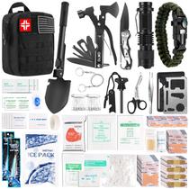 Kit de sobrevivência DLMD 320 PCS Kit de primeiros socorros para acampar e caminhar Kit de sobrevivência DLMD 320 PCS Kit de primeiros socorros para acampar e caminhar
