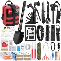 Kit de Sobrevivência LUXMOM 142 Peças com Kit de Primeiros Socorros para Acampamento