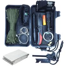 Kit de Sobrevivência Pesca Acampamento Lanterna Paracord