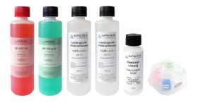 Kit de soluções de calibração Apera Instruments 240 mL pH/EC