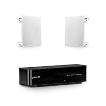 Kit de Som Ambiente Discreto para Hotelaria ou Cômodos até 50m²