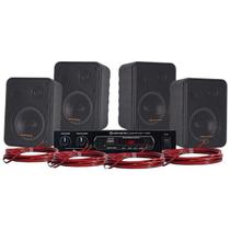 Kit de Som Para Ambiente Hayonik Ambience 4000 V2 Preto