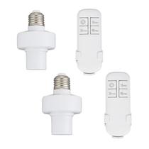 Kit de Soquete de Luz com Controle Remoto E26/E27 110V com Timer - 2 Unidades Kit de Soquete de Luz com Controle Remoto E26/E27 110V com Timer - 2 Unidades