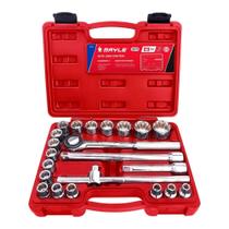 Kit De Soquete Estriado Mayle 1/2" 23 Peças 8-32mm Cr-v Kit De Soquete Estriado Mayle 1/2" 23 Peças 8-32mm Cr-v