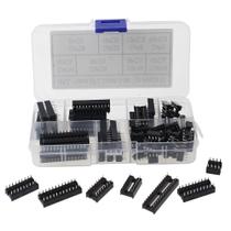 Kit De Soquetes DIP IC De 66 Peças Tipo Solda Adaptador Para Conectores IC DIP-8 DIP-14 DIP-16 De