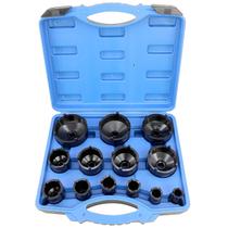 Kit de Soquetes DPTOOL 13 peças para porca de eixo, 4 dentes, 21,5-83,5 mm Kit de Soquetes DPTOOL 13 peças para porca de eixo, 4 dentes, 21,5-83,5 mm