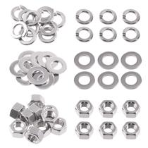 Kit de sortimento: 30 unidades de aço inoxidável 304, porcas hexagonais M16 e arruelas