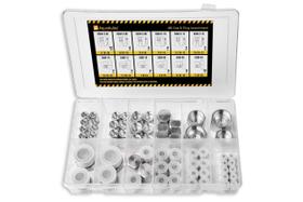 Kit de sortimento AQUAULOS 64 unidades JIC 37 Flare Thread Cap and Plug