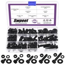 Kit de sortimento Bolt Nut Swpeet 180 unidades de aço carbono grau 8 Kit de sortimento Bolt Nut Swpeet 180 unidades de aço carbono grau 8