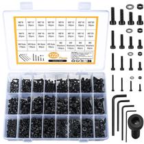 Kit de sortimento: botão hexagonal, cabeça de soquete, parafusos, parafusos, porcas