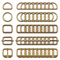 Kit de sortimento Buckle Sweet, 50 unidades de metal bronze e 2,5 cm Kit de sortimento Buckle Sweet, 50 unidades de metal bronze e 2,5 cm