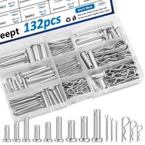 Kit de sortimento Clevis Pins Seept 132 unidades de aço inoxidável 304