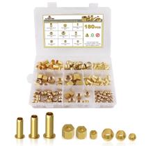 Kit de sortimento de acessórios de compressão HASAOMOI 180 unidades Kit de sortimento de acessórios de compressão HASAOMOI 180 unidades