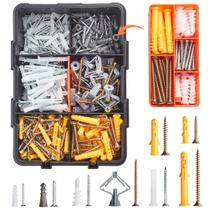 Kit de sortimento de âncoras e parafusos para drywall 600 unidades TOOL STRONGMAN Kit de sortimento de âncoras e parafusos para drywall 600 unidades TOOL STRONGMAN
