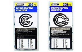 Kit de sortimento de anéis de retenção Snap Ring Storehouse 600 unidades