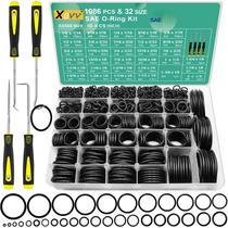 Kit de sortimento de anéis de vedação XBVV 32 tamanhos, 1086 unidades de borracha Buna-N