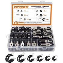 Kit de sortimento de braçadeiras de cabo ISPINNER 304 em aço inoxidável Kit de sortimento de braçadeiras de cabo ISPINNER 304 em aço inoxidável