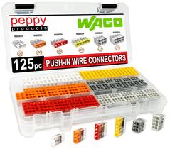 Kit de sortimento de conectores de fio WAGO 2773 Wall Nuts 125 unidades