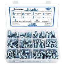 Kit de sortimento de insertos roscados Jovlalis 170 unidades para madeira Kit de sortimento de insertos roscados Jovlalis 170 unidades para madeira