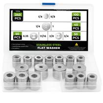 Kit de sortimento de lavadoras Brexxty 304 em aço inoxidável (240 unidades)