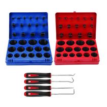 Kit de sortimento de lavadoras O-Ring SAE Metric Rubber com estojo Kit de sortimento de lavadoras O-Ring SAE Metric Rubber com estojo
