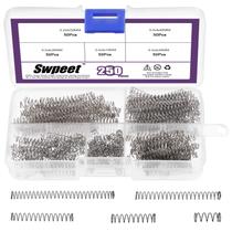 Kit de sortimento de molas de compressão Sweet 250 unidades, 5 tamanhos Kit de sortimento de molas de compressão Sweet 250 unidades, 5 tamanhos