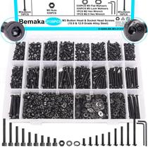 Kit de sortimento de parafusos Bemaka 2135PCS Black M3 Metric Kit de sortimento de parafusos Bemaka 2135PCS Black M3 Metric