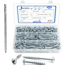 Kit de sortimento de parafusos de bolso 350 unidades 8 x 1-6 polegadas Jovlalis