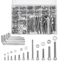 Kit de sortimento de parafusos e parafusos Xrfoiniu M5 M6 M8 M10 304 SS