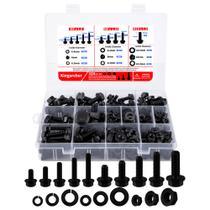 Kit de sortimento de parafusos e porcas de flange métrico, 320 unidades, grau 10.9