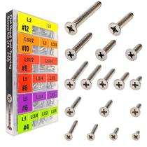 Kit de sortimento de parafusos EEEEE 528 unidades de aço inoxidável 304