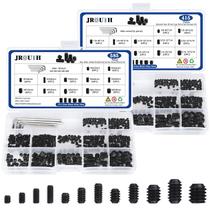 Kit de sortimento de parafusos JROUTH 1000 unidades métricas + aço SAE 12.9
