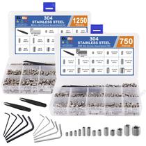 Kit de sortimento de parafusos Set EilxMag 2000PCS 304 em aço inoxidável