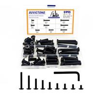 Kit de sortimento de parafusos: tampa de soquete hexagonal de cabeça plana SUVICTONG M8