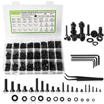 Kit de sortimento de porcas e parafusos K Kwokker 2410 unidades M2-M5 Kit de sortimento de porcas e parafusos K Kwokker 2410 unidades M2-M5