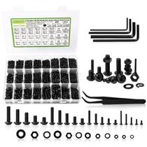 Kit de sortimento de porcas e parafusos K Kwokker 2410 unidades M2-M5 Kit de sortimento de porcas e parafusos K Kwokker 2410 unidades M2-M5
