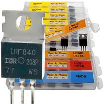 Kit de sortimento de transistores MOSFET EEEEE 10 valores 70 unidades