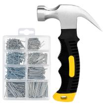 Kit de sortimento Hardware Nails KURUI com 230g Stubby Hammer Kit de sortimento Hardware Nails KURUI com 230g Stubby Hammer