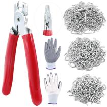 Kit de sortimento Hog Rings Sweet 360 unidades com alicate galvanizado Kit de sortimento Hog Rings Sweet 360 unidades com alicate galvanizado