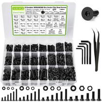 Kit de sortimento K Kwokker M3 M4 M5 M6 Porcas e parafusos 1485 unidades