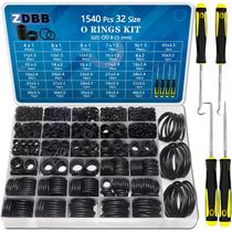 Kit de sortimento O Rings ZDBB 32, tamanho 1540 unidades, nitrilo métrico Kit de sortimento O Rings ZDBB 32, tamanho 1540 unidades, nitrilo métrico
