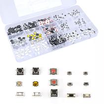 Kit de sortimento QTEATAK Micro Momentary Tactile Button Switch 300 unidades, 15 valores Kit de sortimento QTEATAK Micro Momentary Tactile Button Switch 300 unidades, 15 valores