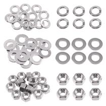 Kit de sortimento Swpeet 45 unidades de aço inoxidável SAE 304 3/8-16